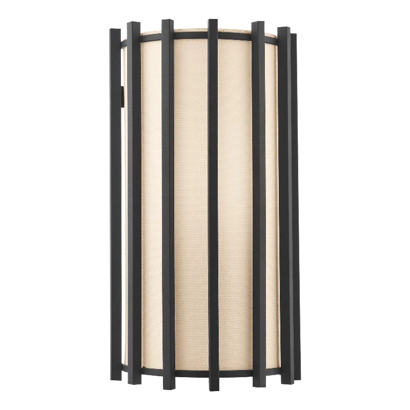 Track lighting with motion - sensor capabilitiesglass wall lamps with frosted glass for soft, diffused lightCagliari Wall Light Matt Black With Ivory Shade