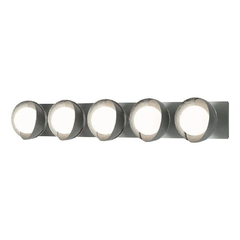 Industrial Lighting with High CRI (Color Rendering Index) for True Color PerceptionBrooklyn Five Light Bath Sconce