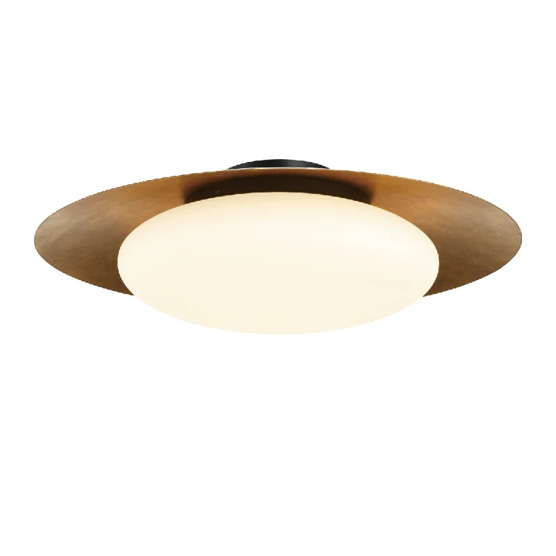 Adjustable Industrial Lighting for Flexible IlluminationZinola 24" 1 Light LED Flush Mount Gold Finish Adjustable Industrial Lighting for Flexible IlluminationZinola 24" 1 Light LED Flush Mount Gold Finish