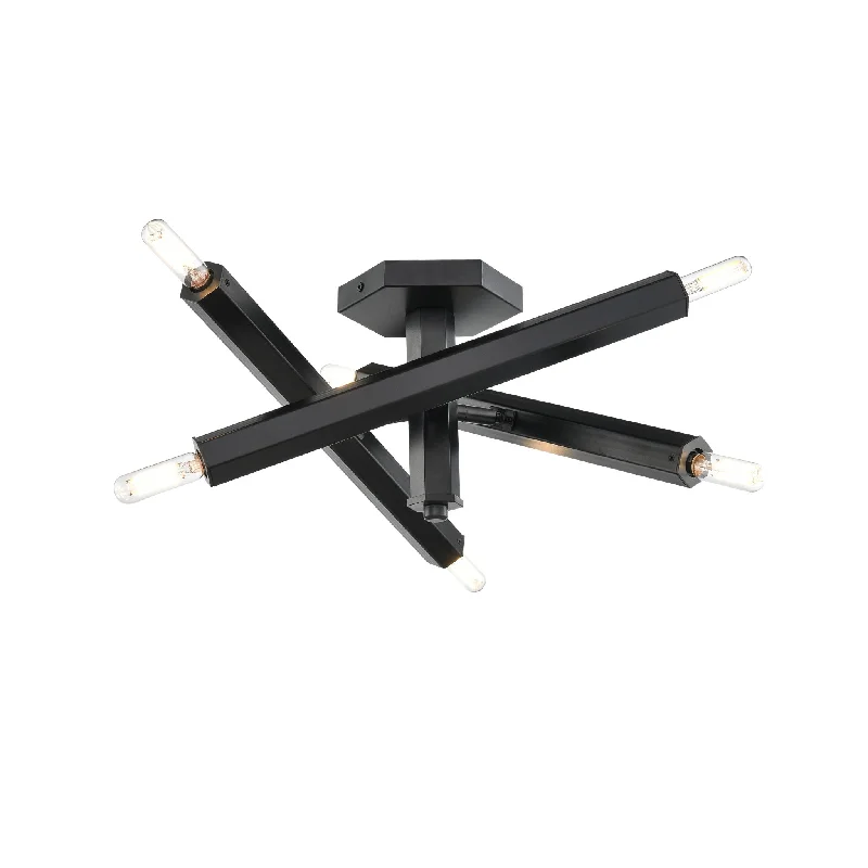 Track lighting for accentuating artworksKestrel 6-Light Semi-Flush