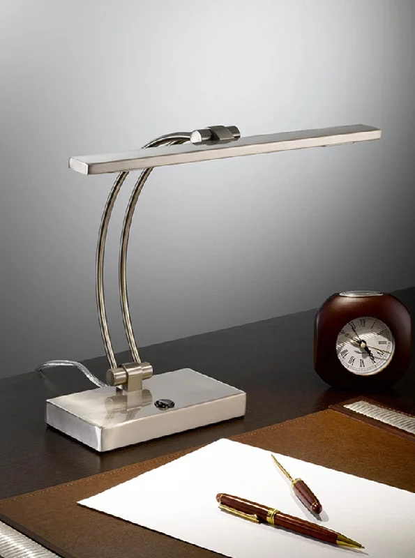 Track lighting for highlighting kitchen cabinetsEvesham LED Desk Lamp- Satin Nickel Finish Track lighting for highlighting kitchen cabinetsEvesham LED Desk Lamp- Satin Nickel Finish