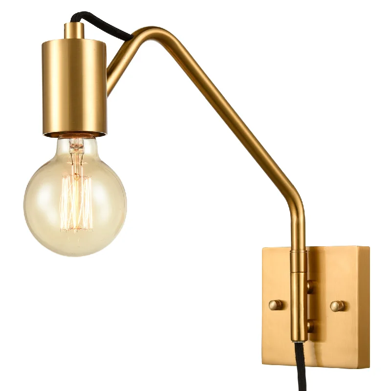 Explosion - Proof Industrial Lighting for Hazardous LocationsModern Swing Arm Plug-in Wall Sconces Set of 2, Brass