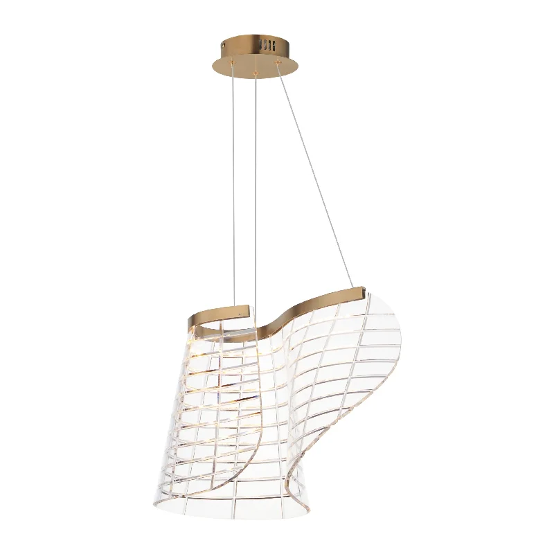 Wireless track lighting for easy installationTartan 1-Light LED Pendant