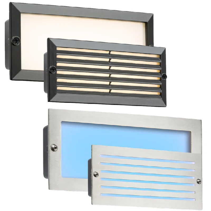 Track lighting for illuminating walkwaysKnightsbridge 230V IP54  5W LED Recessed Brick Light