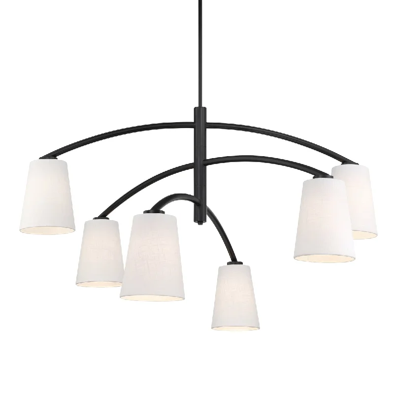 Industrial Pendant Lighting for Machine ShopsHeadington 54" 6 Lights Chandelier White Finish Industrial Pendant Lighting for Machine ShopsHeadington 54" 6 Lights Chandelier White Finish