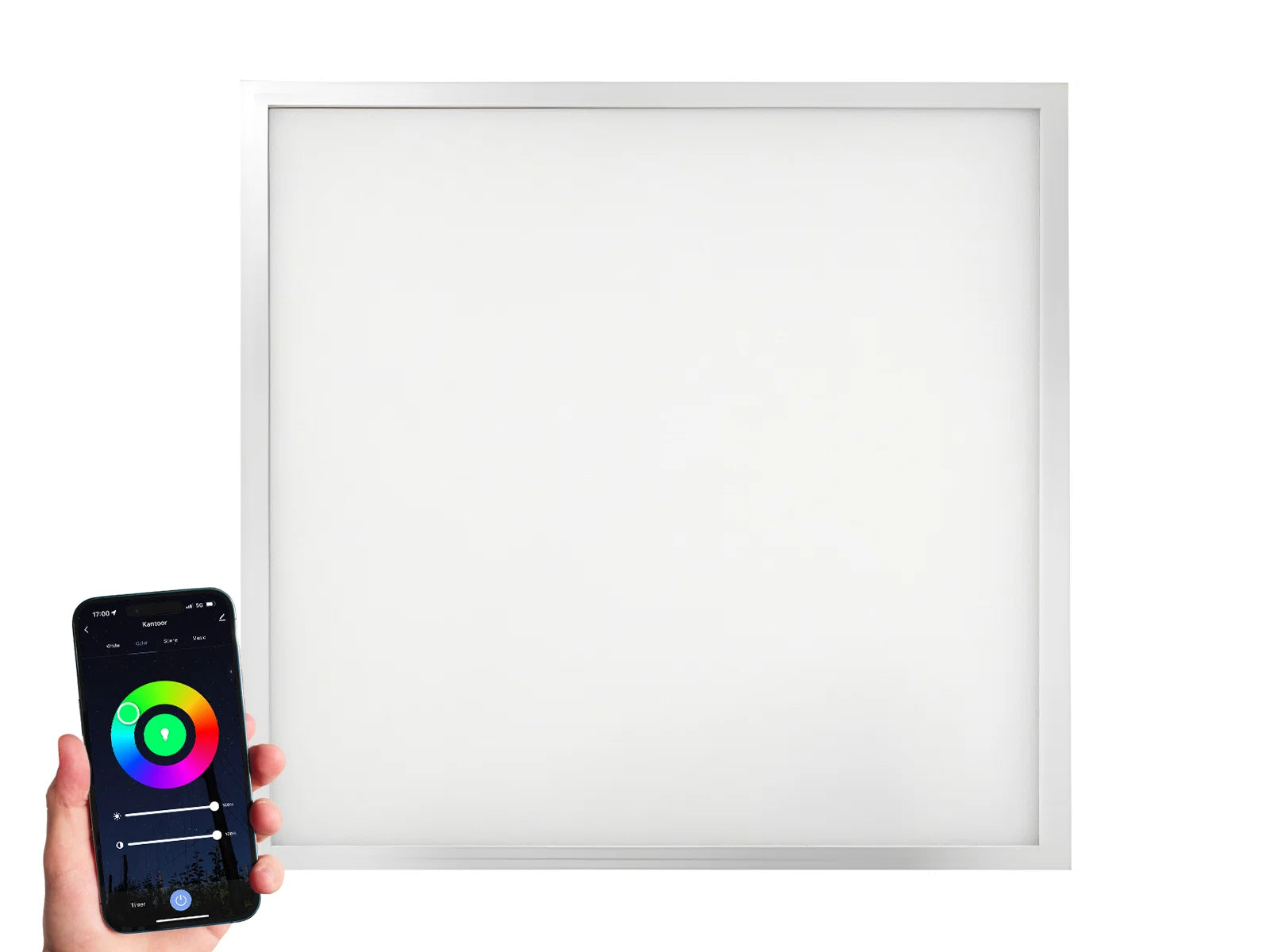 High - lumen track lighting for bright spacesWiFi LED Paneel 60x60cm RGB+CCT 36W Edge-lit High - lumen track lighting for bright spacesWiFi LED Paneel 60x60cm RGB+CCT 36W Edge-lit