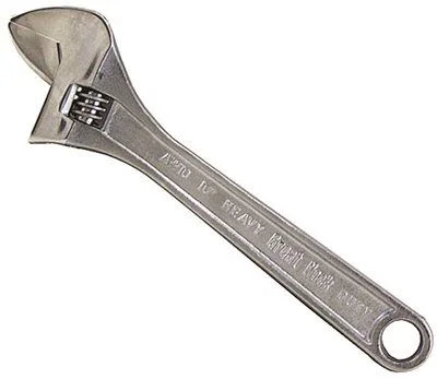 Track lighting with a brushed nickel finishGreat Neck Adjustable Wrench' 10 In.