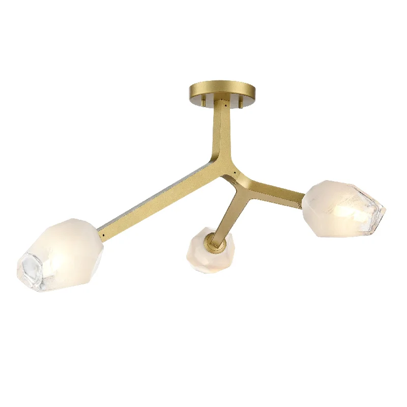 Adjustable track lighting for living roomsJavelin 3-Light Semi-Flush