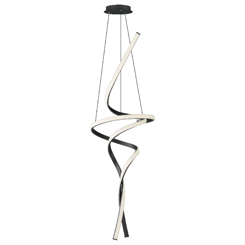 Track lighting with a decorative track designSerpentine 60" Vertical Pendant