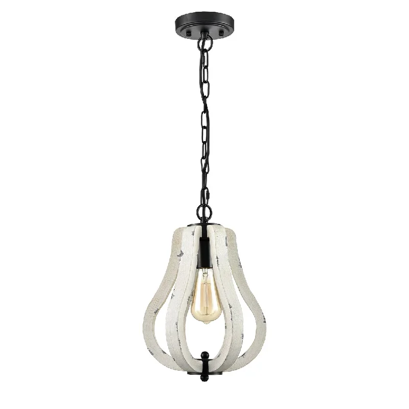 Low - Bay Industrial Lighting Fixtures for Small FactoriesSiena Farmhouse Vintage Wood Pendant Light Distressed White Swag Pendant Low - Bay Industrial Lighting Fixtures for Small FactoriesSiena Farmhouse Vintage Wood Pendant Light Distressed White Swag Pendant