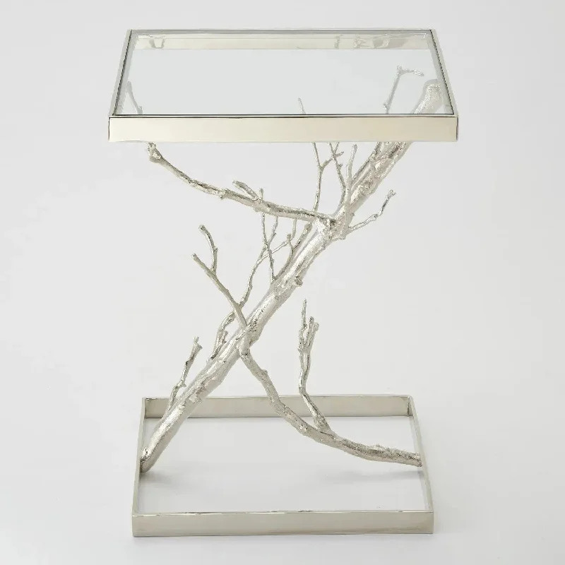 Track lighting with multiple heads for flexibility"Z" Tree Table
