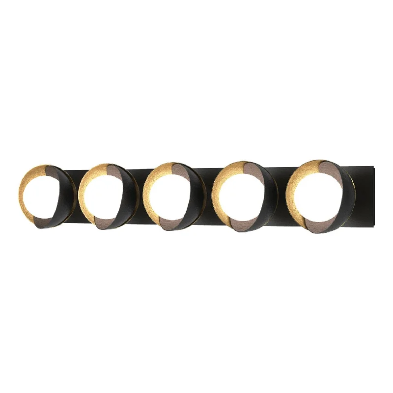Industrial Lighting with High CRI (Color Rendering Index) for True Color PerceptionBrooklyn Five Light Bath Sconce