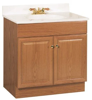 Track lighting with frosted glass shadesRsi Home Products Richmond Bathroom Vanity Cabinet With Top' Fully Assembled' 2 Door' Oak Finish' 30X31X18 In.