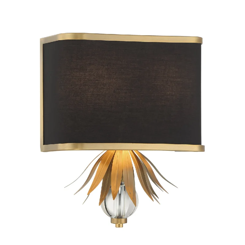 Industrial Area Lighting for Large Open SpacesCaprio 13" 2 Lights Wall Sconce Brass Finish Industrial Area Lighting for Large Open SpacesCaprio 13" 2 Lights Wall Sconce Brass Finish