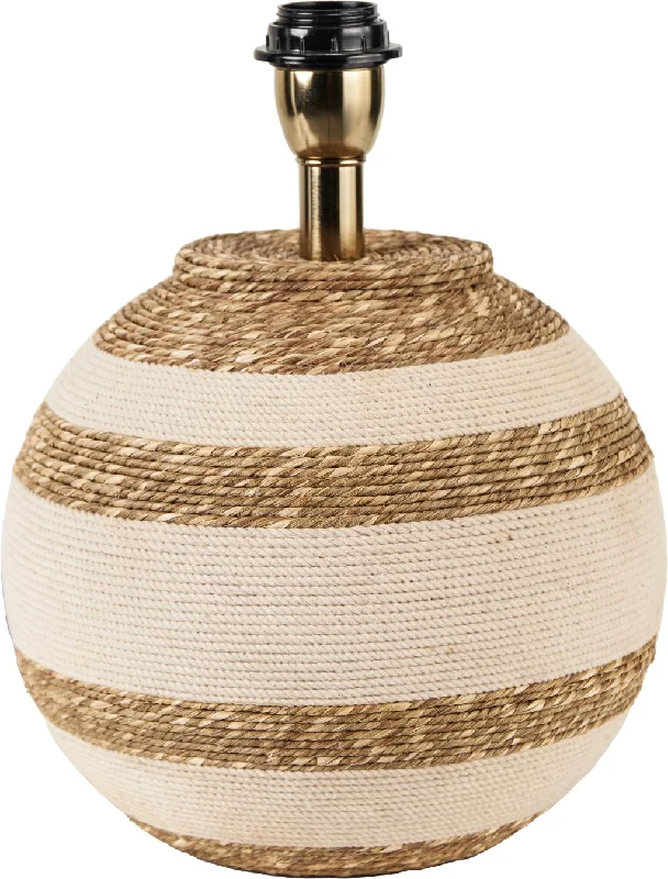 Track lighting with swivel heads for precise aimingTalalla Cream and Natural Sea Grass Round Table Lamp  - Base Only