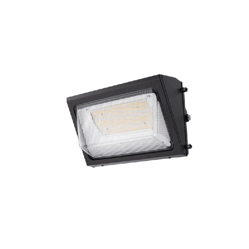 Track lighting with a brushed nickel finishStonco Lighting Wall Pack DualSelect