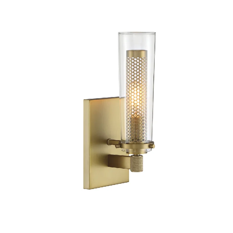 Industrial Lighting for Printing Press FacilitiesEmmerham 12" 1 Light Wall Sconce Soft Brass Finish
