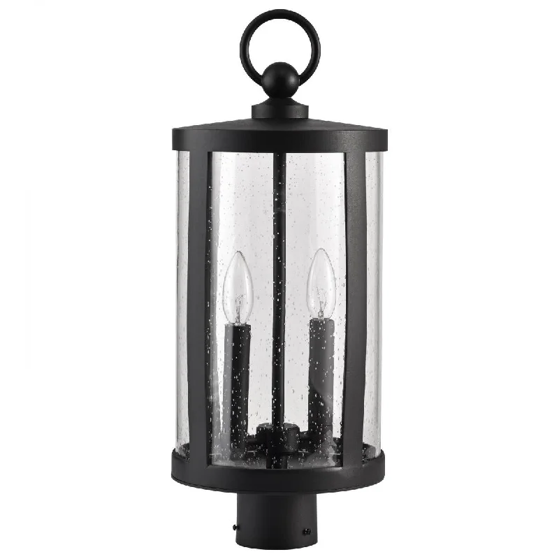 Industrial Lighting for Chemical PlantsBroadstone 22" 2 Lights Lamp Post, Matte Black Finish