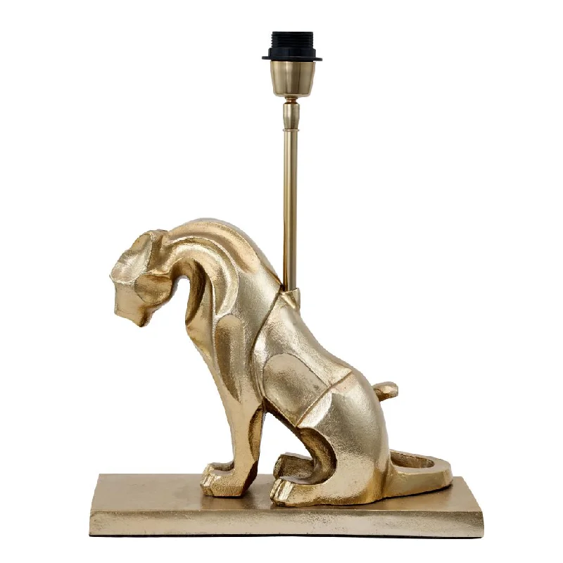 Track lighting for highlighting bookcasesOsa Shiny Gold Metal Jaguar Table Lamp - Base Only Track lighting for highlighting bookcasesOsa Shiny Gold Metal Jaguar Table Lamp - Base Only