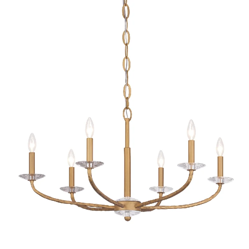 Industrial Emergency Lighting for Safety in FactoriesAtella 18" 6 Lights Chandelier Gold Finish Industrial Emergency Lighting for Safety in FactoriesAtella 18" 6 Lights Chandelier Gold Finish