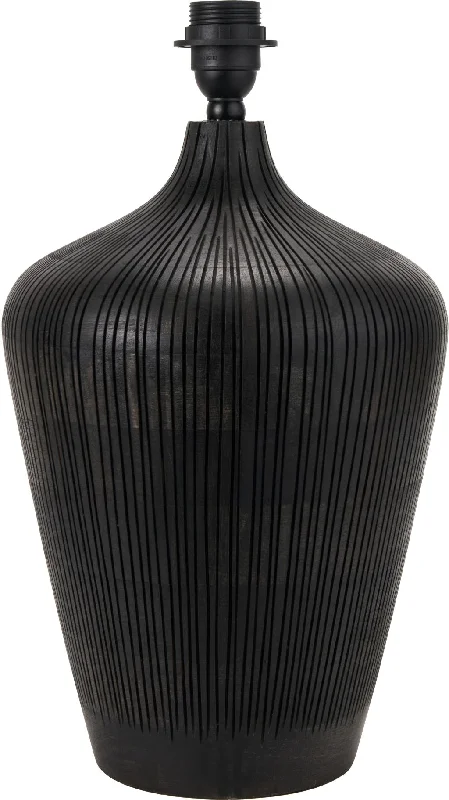 Wireless track lighting for easy installationTaika Antique Black/White Textured Wood Table Lamp - Base Only Wireless track lighting for easy installationTaika Antique Black/White Textured Wood Table Lamp - Base Only