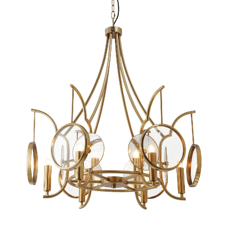 Energy - Efficient Industrial Lighting for Cost - SavingsInto Focus 32" 6 Lights Chandelier Gold Finish