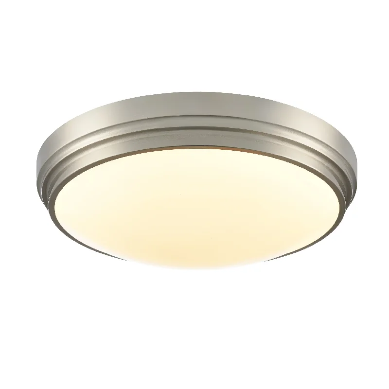 Track lighting with frosted glass shadesAlgoma 17" LED Flush Mount