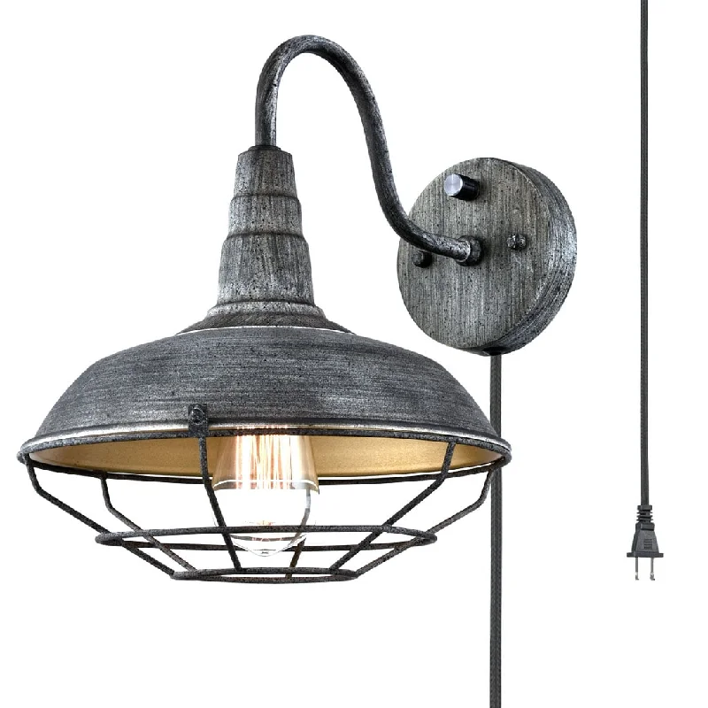 Industrial Lighting for Textile MillsVintage Stained Finish Wall Light Farmhouse Metal Cage Barn Wall Sconce Blue Industrial Lighting for Textile MillsVintage Stained Finish Wall Light Farmhouse Metal Cage Barn Wall Sconce Blue
