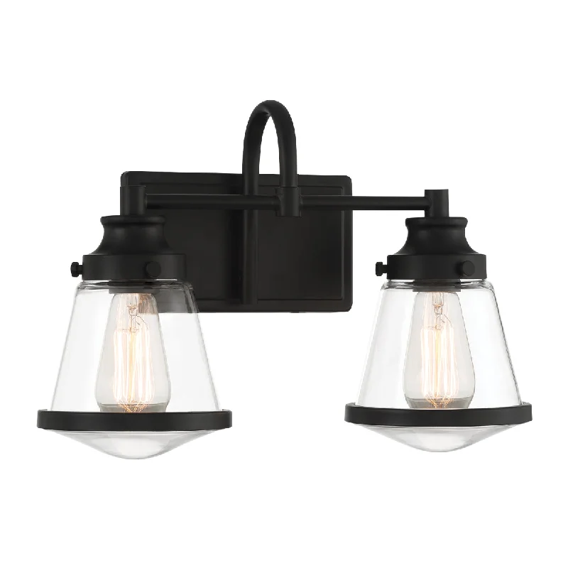 High - Bay LED Industrial Lighting for WarehousesMannsdale 16" 2 Lights Bathroom Vanity Light Black Finish High - Bay LED Industrial Lighting for WarehousesMannsdale 16" 2 Lights Bathroom Vanity Light Black Finish