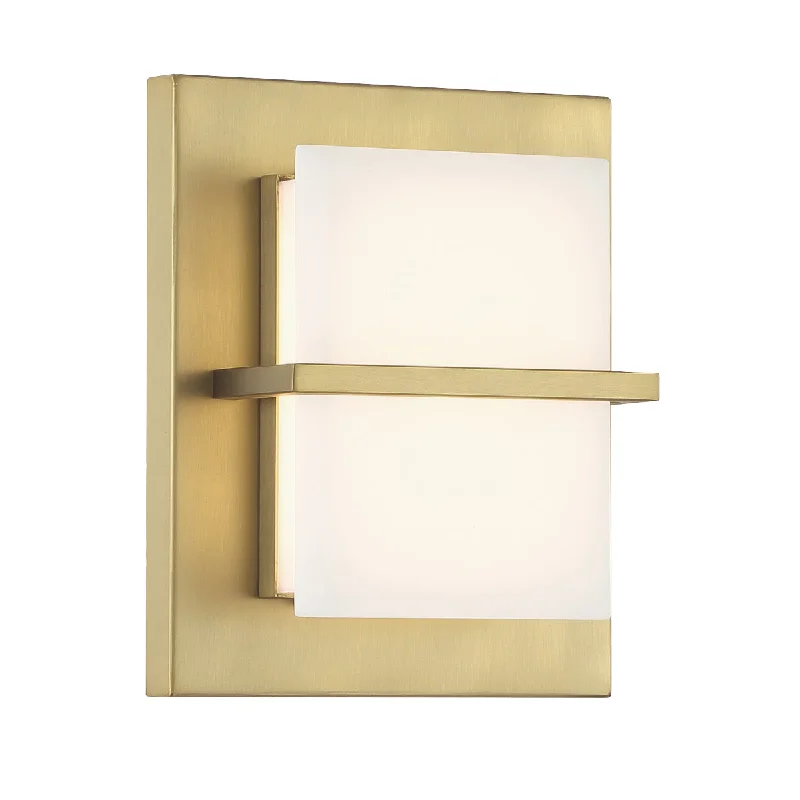 Industrial Pendant Lighting for Machine ShopsTarnos 8" 1 Light LED Wall Sconce Brass Finish Industrial Pendant Lighting for Machine ShopsTarnos 8" 1 Light LED Wall Sconce Brass Finish