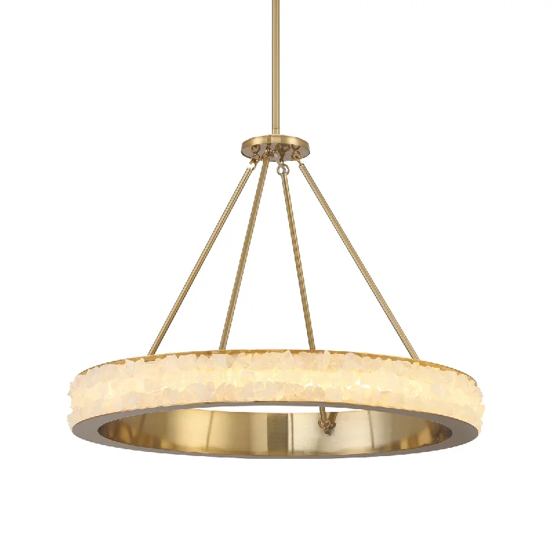 High - Bay LED Industrial Lighting for WarehousesDivinely LED Chandelier Gold Finish High - Bay LED Industrial Lighting for WarehousesDivinely LED Chandelier Gold Finish