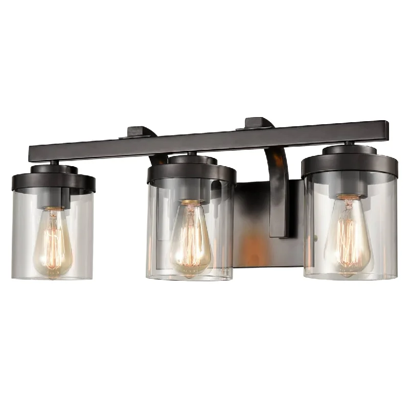 Adjustable Industrial Lighting for Flexible IlluminationIndustrial Glass Bathroom Vanity Light Bronze Sconce 3-Light Adjustable Industrial Lighting for Flexible IlluminationIndustrial Glass Bathroom Vanity Light Bronze Sconce 3-Light
