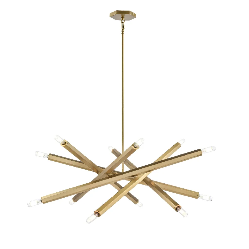 Track lighting for creating a moody atmosphereKestrel 12-Light Chandelier