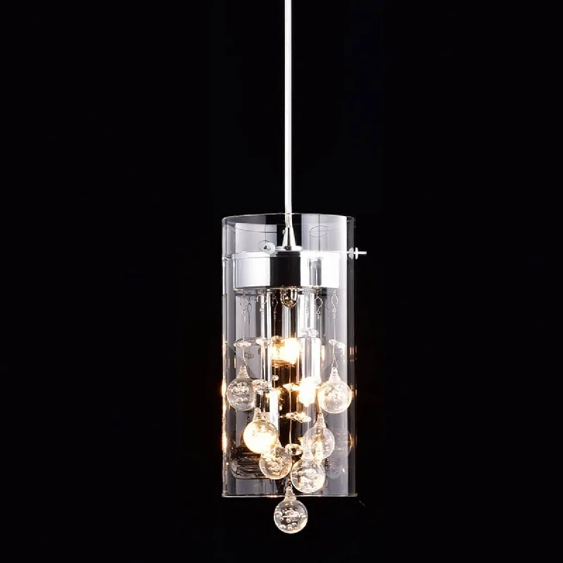 Industrial Lighting for Chemical PlantsModern Crystal Pendant Light Mini Glass Cylinder Fixture Industrial Lighting for Chemical PlantsModern Crystal Pendant Light Mini Glass Cylinder Fixture