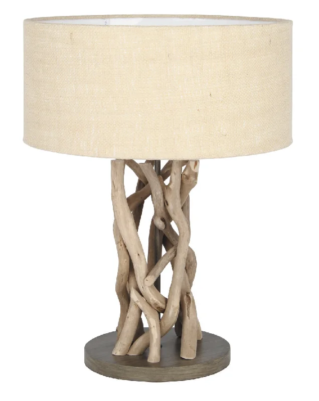 Track lighting for small apartmentsDerna Driftwood and Natural Jute Table Lamp