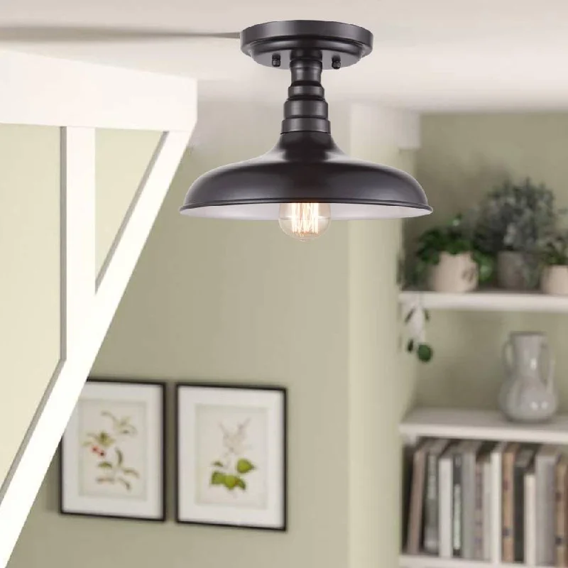 Adjustable Industrial Lighting for Flexible IlluminationIndustrial Oil Rubbed Bronze Semi Flush Mount Ceiling Light
