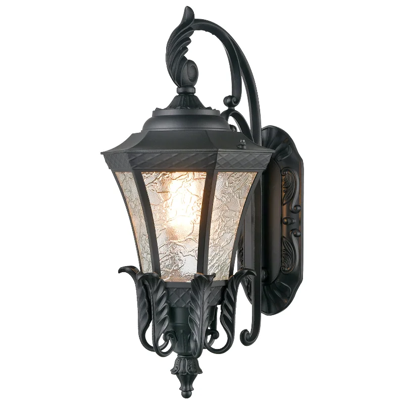 Color - Tunable Industrial Lighting for Special ApplicationsRetro Outdoor Wall Light Fixture Wall Mount Waterproof Matte Black Wall Sconce 20.87" H Glass Outdoor Lantern Color - Tunable Industrial Lighting for Special ApplicationsRetro Outdoor Wall Light Fixture Wall Mount Waterproof Matte Black Wall Sconce 20.87" H Glass Outdoor Lantern