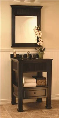 Track lighting with motion - sensor capabilitiesEssen Bathroom Vanity Cabinet With Granite Top' Ready To Assemble' Dark Walnut' 25X34X32-1/2 In.