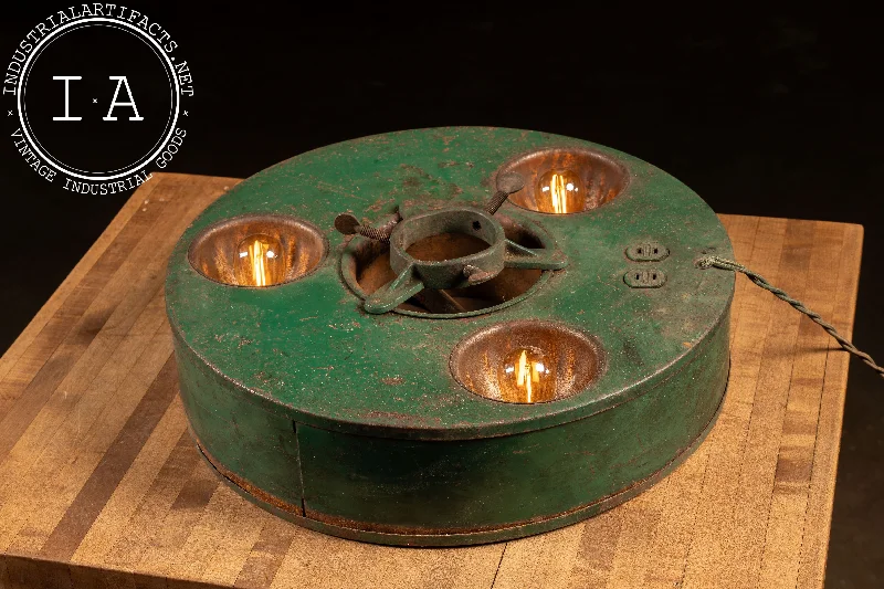 Industrial Wall - Mounted Lighting for Workshop WallsAntique "Treeliter" Lighted Christmas Tree Stand by Belmont
