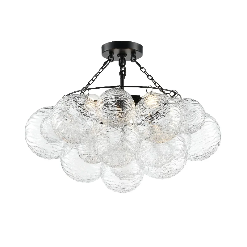 Waterproof track lighting for bathroomsComet 3-Light Semi-Flush