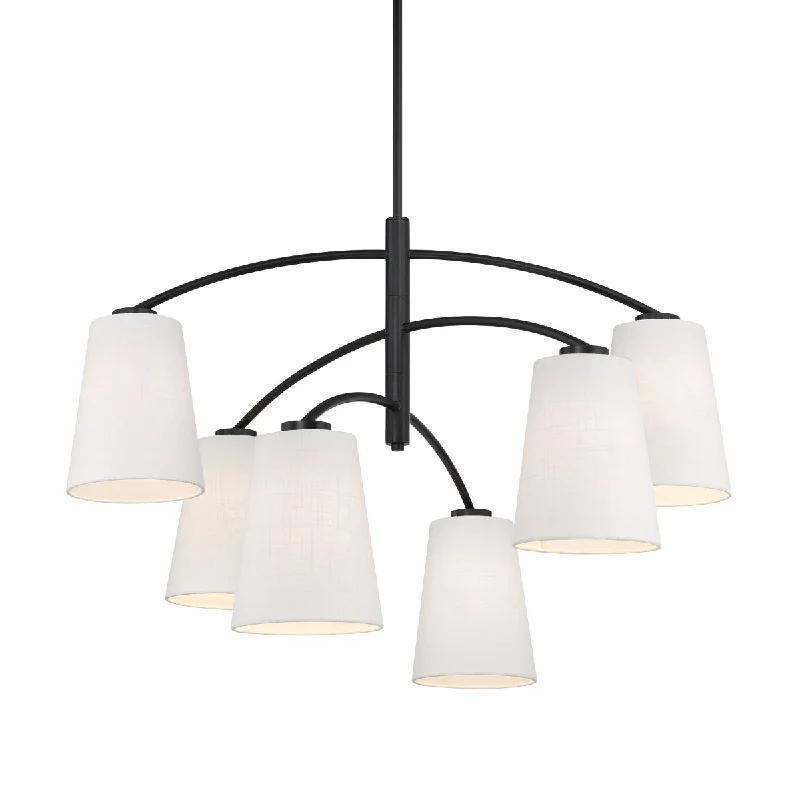 Color - Tunable Industrial Lighting for Special ApplicationsHeadington 40" 6 Lights Chandelier White Finish Color - Tunable Industrial Lighting for Special ApplicationsHeadington 40" 6 Lights Chandelier White Finish