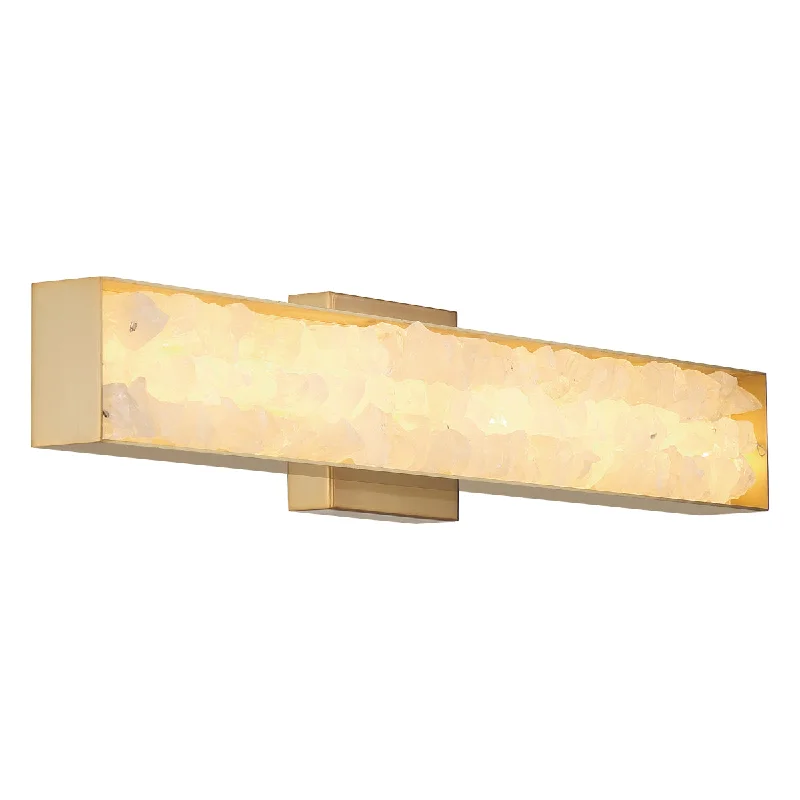 Corrosion - Resistant Industrial Lighting for Coastal FactoriesDivinely 25" 1 Light LED Wall Sconce Gold Finish Corrosion - Resistant Industrial Lighting for Coastal FactoriesDivinely 25" 1 Light LED Wall Sconce Gold Finish