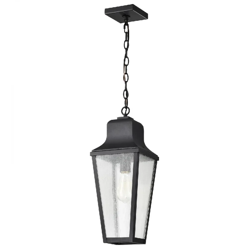 Industrial Ceiling - Mounted Lighting for Assembly PlantsLawrence 20" Outdoor Hanging Light, Matte Black Finish