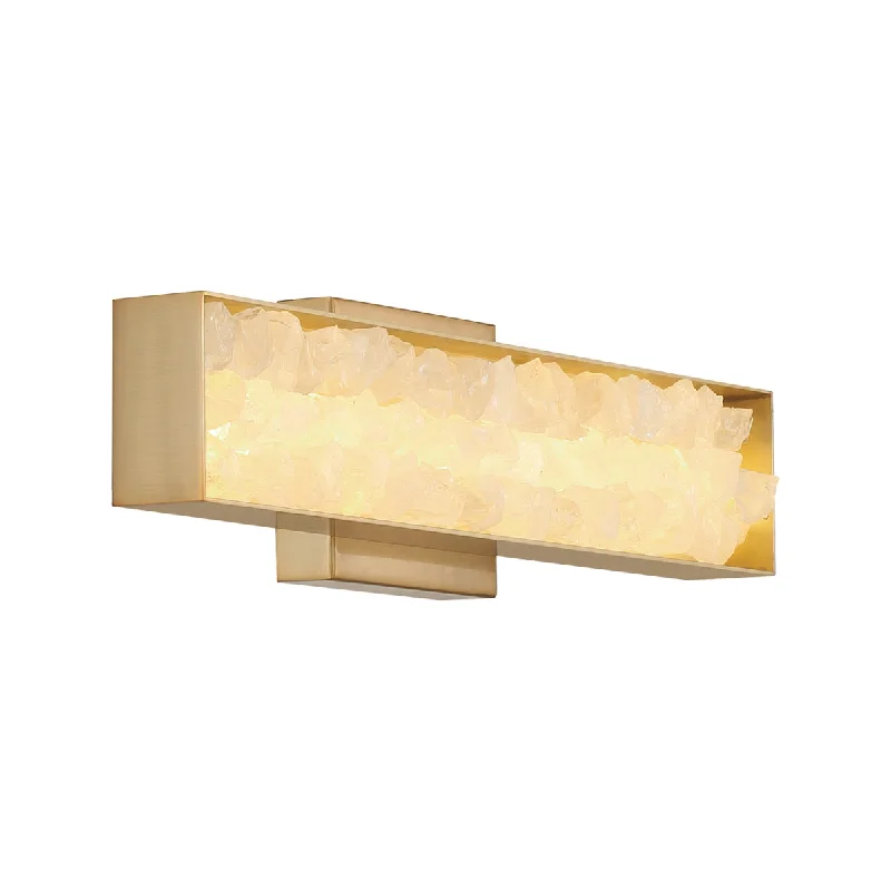 Adjustable Industrial Lighting for Flexible IlluminationDivinely 16" 1 Light LED Wall Sconce Gold Finish