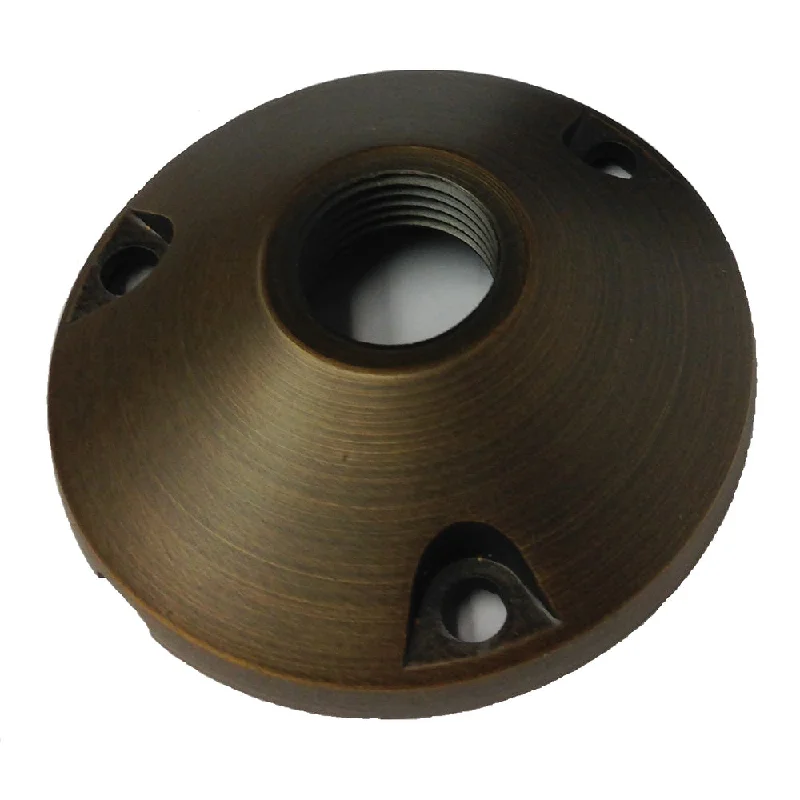 Track lighting for accentuating artworksLite the Nite Brass Round Surface Mounting Base Bronze