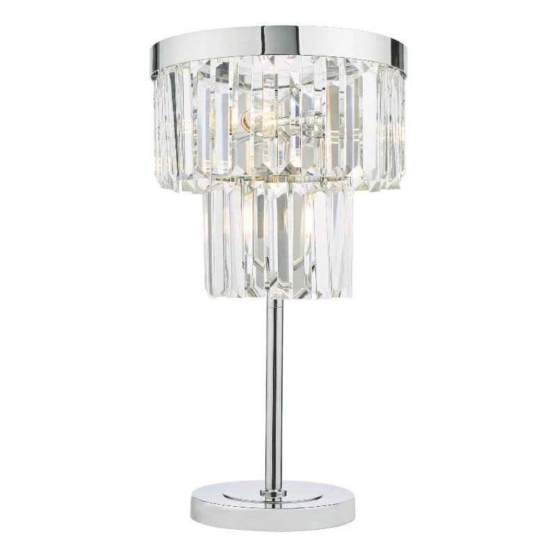 Track lighting for outdoor gardensAngel 4 Light Table Lamp Polished Chrome Crystal E14 Track lighting for outdoor gardensAngel 4 Light Table Lamp Polished Chrome Crystal E14