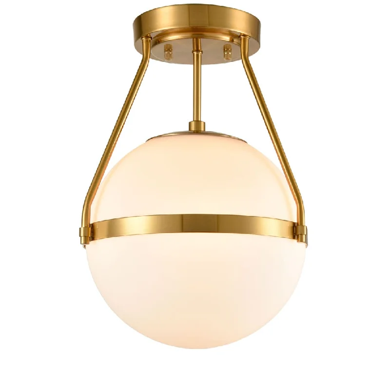 Industrial Task Lighting for Precision WorkstationsMid Century Modern Globe Semi Flush Mount Ceiling Light Fixture
