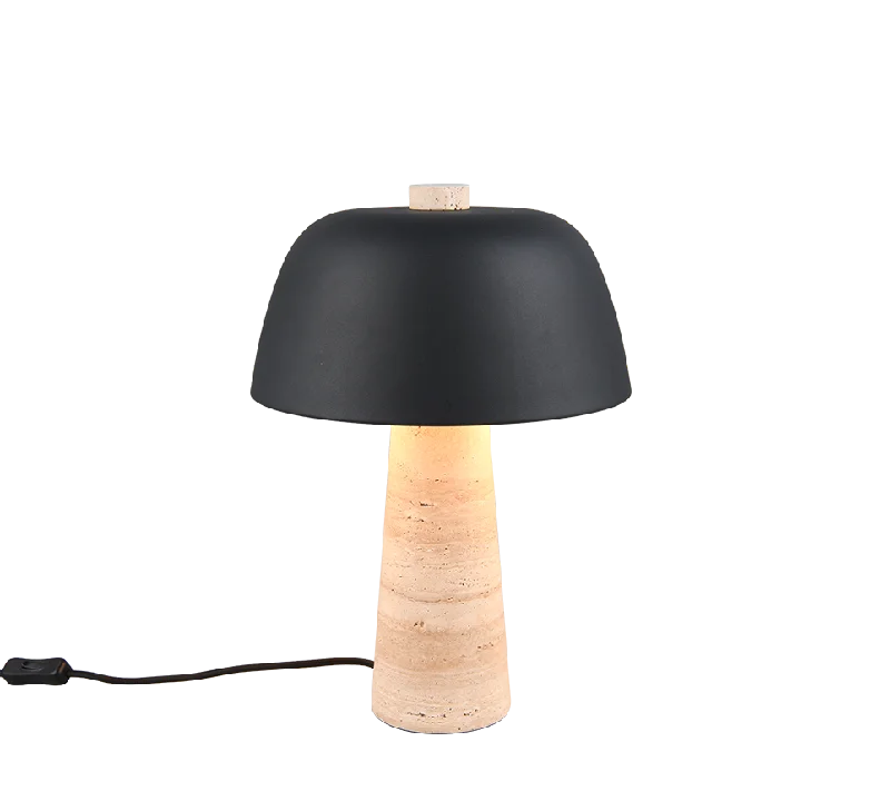 Track lighting with a brushed nickel finishTimba Table Lamps - Black/Grey