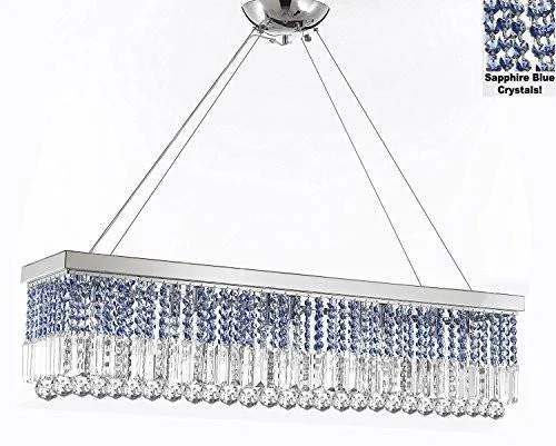Incandescent Chandeliers for a Warm and Traditional GlowIncandescent Chandeliers for a Warm and Traditional Glow10 Light 40" Contemporary Crystal Chandelier Rectangular Chandeliers Lighting -Trimmed With Sapphire Blue Crystal - G902-B86/1120/10 Incandescent Chandeliers for a Warm and Traditional GlowIncandescent Chandeliers for a Warm and Traditional Glow10 Light 40" Contemporary Crystal Chandelier Rectangular Chandeliers Lighting -Trimmed With Sapphire Blue Crystal - G902-B86/1120/10