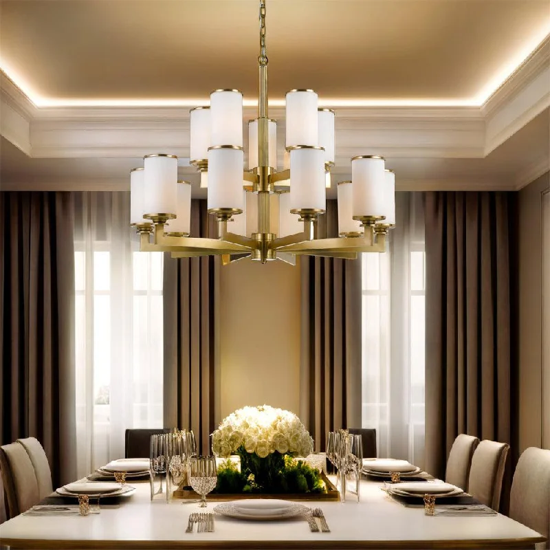 Chandeliers with Metal Frames in Silver FinishChandeliers with Metal Frames in Silver FinishAhern Pendant Light Large 15Lt in Brass with Opal Glass Chandeliers with Metal Frames in Silver FinishChandeliers with Metal Frames in Silver FinishAhern Pendant Light Large 15Lt in Brass with Opal Glass
